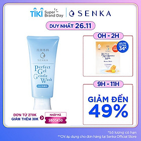 Gel rửa mặt dịu nhẹ Senka Perfect Gel Gentle Wash
