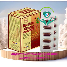 Viên sâm HomtaminViphar - Ginseng Vinapharco, hộp 60v, bồi bổ , nâng cao sức đề kháng