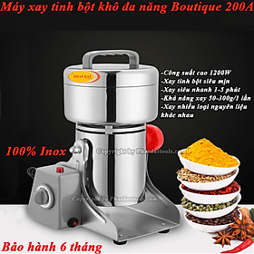 Mua Máy Xay Nghiền Tinh Bột Khô Đa Năng Siêu Mịn 200A Vỏ INOX