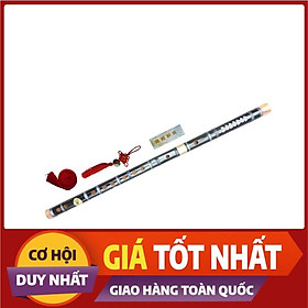 Mua Free Ship Sáo Dizi đen khớp đồng Cao Cấp