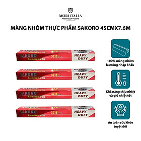 Màng nhôm thực phẩm (giấy bạc) Moriitalia nướng thịt, bảo quản thực phẩm MNTP00036858