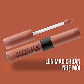 Son kem lì nhẹ môi Maybelline New York phiên bản tông đất giới hạn Sensational Liquid Matte 7ml