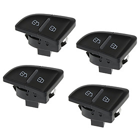 4pcs Right Front 8K2962108A Car Central Door Lock Switch for Audi A4 A4L B8