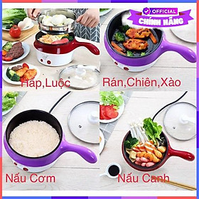 Mua Nồi Lẩu Điện Vouller Mini Đa Năng 2 In 1 Hấp  Chiên  Luộc - Đỏ  Hồng  Xanh Giao Màu Ngẫu Nhiên - Hàng Chính Hãng