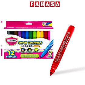 Hộp 12 Bút Lông Màu Xóa Được 7.5 mm - Masterart