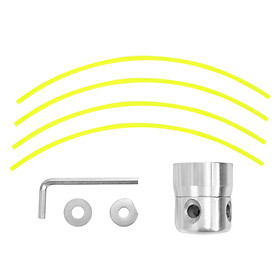 Đầu Máy Cắt Cỏ Gắn Dây Dạ Quang Hình Trụ Bằng Nhôm (4 Dây) - Bạc