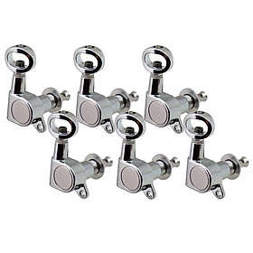 6PCS Hollow Guitar Sealed Tuners Tuning Peg for Acoustic Folk Guitar Part 6R