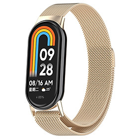 Dây đeo thép thay thế Kai.N Milanese Pro cho Xiaomi Smart Band Mi band 8/ Mi band 9/ Mi band 10_ Hàng chính hãng