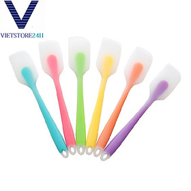 Cây vét bột, trộn bột silicon lưỡi trong 21cm - màu ngẫu nhiên 