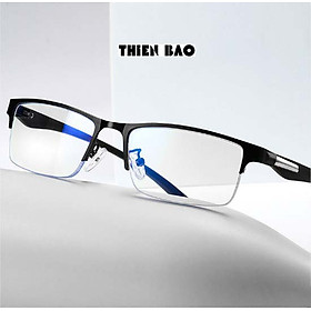 Gọng kính thời trang NAM NỮ 0 độ ( Có bán độ lão thị, viễn thị trung niên) nửa viền thể thao cực đẹp KT17 tròng Nhật bản cao cấp loại I nhẹ nhàng thoải mái