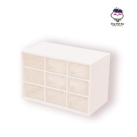 Mua Tủ Kệ Mini 9 ngăn Siêu Tiện Lợi Đựng Phụ Kiện Văn Phòng Phẩm- Ong Mặt Bự