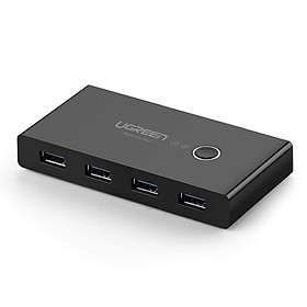 Bộ switch chia cổng USB 3.0 và USB 2.0 2 vào 4 ra UGREEN US216 - Hàng chính hãng