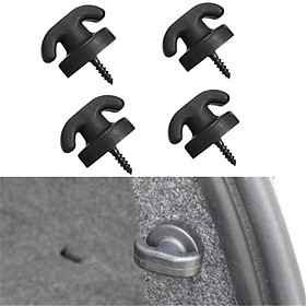 4Pcs Universal Car Trunk Hook Holder Replace Trunk Organizer Towel Hook Auto Vehicle Rear Side Hanger Umbrella Hanger Grocery Bag Hook