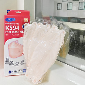 Khẩu trang Kim Sora KS94 face mask 4 lớp ôm sát mặt, hộp 10 chiếc có đóng gói riêng