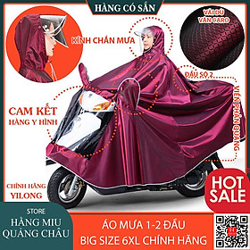 Mua Áo Mưa 1 Đầu/2 Đầu Loại Lớn Bigsize 6XL Vải Dù + PVC Dày Cao Cấp 2022