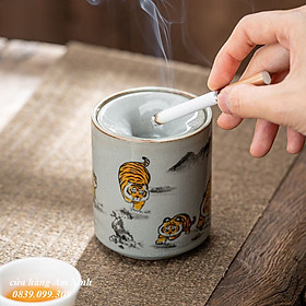 Mua Gạt tàn bằng sứ họa tiết hổ béo ngộ nghĩnh