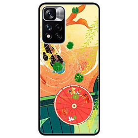 Ốp lưng dành cho Xiaomi Redmi Note 11 Pro 5G ( Bản Nội Địa ) mẫu Cá Chép Và Ô Đỏ