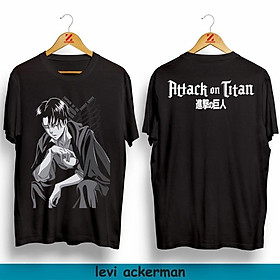 Mẫu áo thun in hình ANIME ATTACK ON TITAN LEVI ACKERMAN độc đẹp