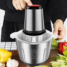 MÁY XAY THỊT ĐA NĂNG CỐI INOX LƯỠI KÉP DUNG TÍCH 2 LÍT - 250W