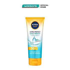 Tinh chất chống nắng nivea dưỡng ẩm vượt trội daily moist spf50 pa+++ 180ml