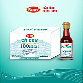 Hộp 10 chai nước mắm nhĩ dinh dưỡng Ranee cá cơm 60N 60ml