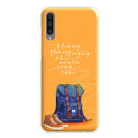 Ốp lưng Điện Thoại Samsung Galaxy A50S - Silicon dẻo - 0215 NGAYTHANGRONGCHOI - Hàng Chính Hãng