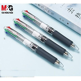 Bút bi 4 ngòi M&G ABP80371 ngòi 0.7 mm-ngòi màu xanh dương, xanh lá, đỏ, đen