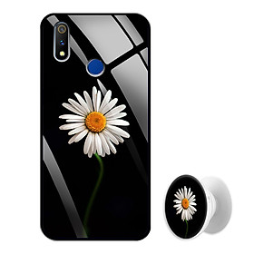 Ốp Lưng Kính Cường Lực cho điện thoại Realme 3 Pro - 0367 8033 CUCHOAMI08 - Tặng Giá Đỡ Điện Thoại Đa Năng Cùng Mẫu Hình - Hàng Chính Hãng