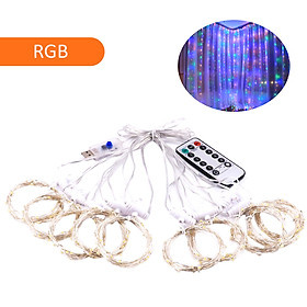 D C 5 V 5 W 300 L-EDs Fairy Curtain Light S-tring Light with Remote Control Controller USB Powered Operated Combination/