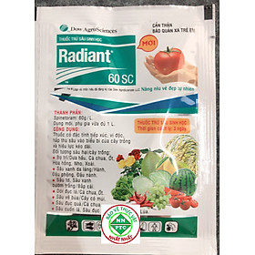 THUỐC TRỪ SÂU SINH HỌC RADIANT, THUỐC CÓ TÁC DỤNG TIẾP XÚC, VỊ ĐỘC THẤM SÂU VÀO CÂY TRỒNG DIỆT ĐƯỢC NHIỀU LOẠI CÔN TRÙNG HẠI CÂY TRỒNG, HOA KIỂNG, RAU MÀU, CÂY ĂN TRÁI