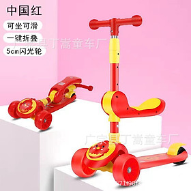 Xe trượt scooter cho bé Scooter Gà 2 in 1 có nhạc bánh xe phát sáng