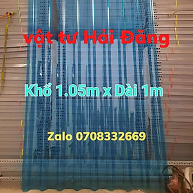 Mua Tôn nhựa lấy sáng POLY màu XANH TRONG ( khổ 1 05m x dài 1m x dày 6 zem) bền đẹp