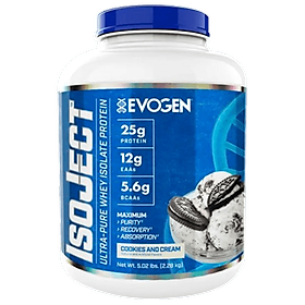 Evogen ISOJECT, Whey Protein Isolate, Hỗ Trợ Tăng Cơ Đốt Mỡ, 25g Protein