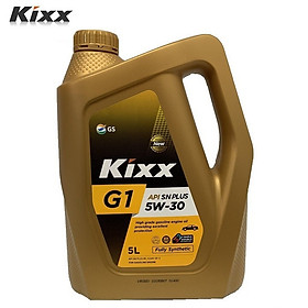 Dầu Nhớt KIXX G1 API SN PLUS 5W-30 5L 100% Synthetic Cho Động Cơ Chạy Xăng HÀNG CHÍNH HÃNG