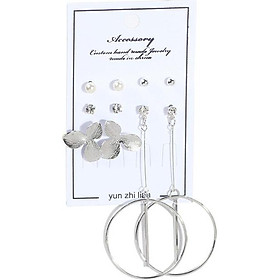 Sét 5 bông tai các loại thời trang Hàn Quốc BT181