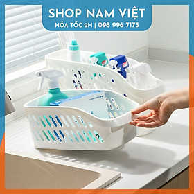 Rổ Đựng Đồ Chia Ngăn Nhà Bếp Nhà Tắm Có Bánh Xe Tiện Lợi NAVIVU