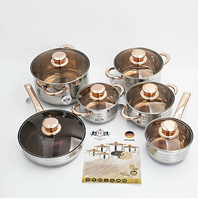 Mua BỘ NỒI ĐỨC KAISA VILLA KV-6618 ĐÁY TỪ 5 LỚP 6 MÓN 12 CHI TIẾT