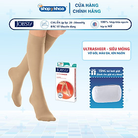 Vớ y khoa gối JOBST UltraSheer - Siêu Mỏng điều trị giãn tĩnh mạch chân - Da