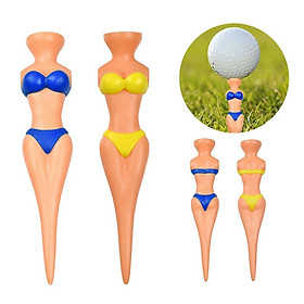 4 Cái/túi Nhựa Bền Tinh Tế Cô Gái Sexy Bikini Cô Gái Golf Mẫu Tee Người Phụ Nữ Mẫu Golf Tee