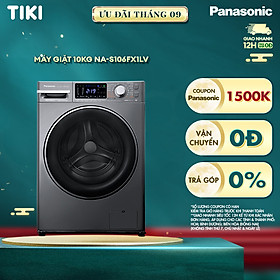 Mua  Lắp đặt trong vòng 24h  Máy Giặt Cửa Trước Panasonic 10 Kg NA-S106FX1LV - Diệt Vi Khuẩn 99.9% - Hàng chính hãng