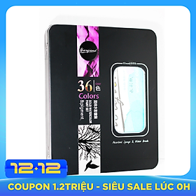Bộ 36 Màu Nước Vẽ Cao Cấp Giorgione - Hộp Đen (Phiên Bản Mới)