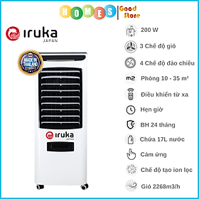 Mua Quạt Điều Hòa  Làm Mát Không Khí  IRUKA I-99 Cảm Ứng 3 Chế Độ Gió  4 Chế Độ Đảo Chiều Dung Tích 17L Công Suất 200W - Hàng Chính Hãng