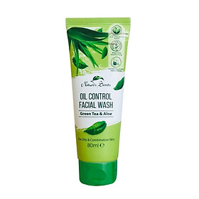 Sữa Rửa Mặt Giảm Dầu Và Mụn Nature's Secrets Chiết Xuất Trà Xanh & Lô Hội 80ml