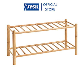 Kệ giày JYSK Vandsted tre ép màu sồi R70xS27xC33cm