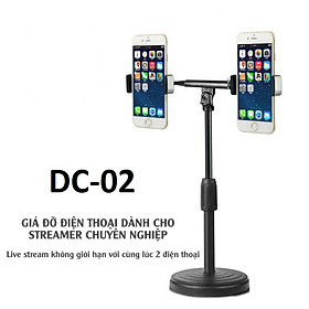 GIÁ ĐỠ ĐIỆN THOẠI , LIVESTREAM 2 ĐẦU DC-02