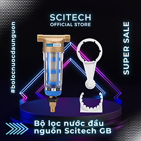 Mua Bộ lọc nước thô đầu nguồn mini Scitech GB (Nhỏ gọn  có van xả cặn) - Hàng chính hãng