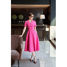 Đầm Nữ Công Sở MY WAY Cổ Vest Dáng Xòe Sang Trọng 3MD0231