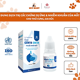 Thuốc Nhỏ Mắt Five Genta Drop 10ml Hỗ Trợ Các Chứng Dị Ứng Và Nhiễm Khuẩn Mắt Cho Thú Cưng - Fivevet