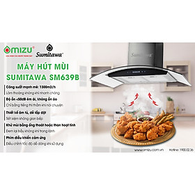 Mua Máy hút mùi SUMITAWA SM639B thân đen cao cấp