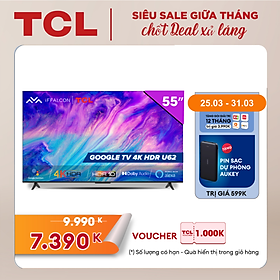 Google Tivi iFFALCON 4K 55inch 55U62 - Hàng chính hãng - Bảo hành 2 năm